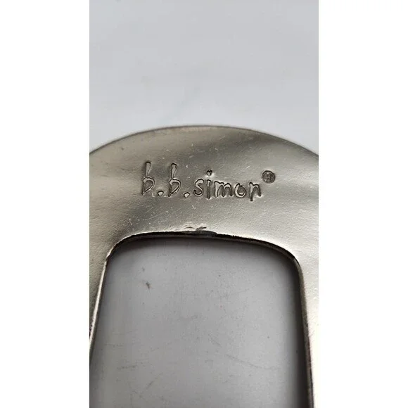 Western BB Simon Ornate Amethyst Accented Belt Buckle For 1.5" Belt Width. - Picture 2 of 4